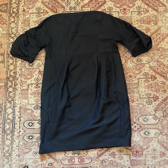 Cotélac | short sleeve black shift dress size 2 with pockets - Picture 8 of 8